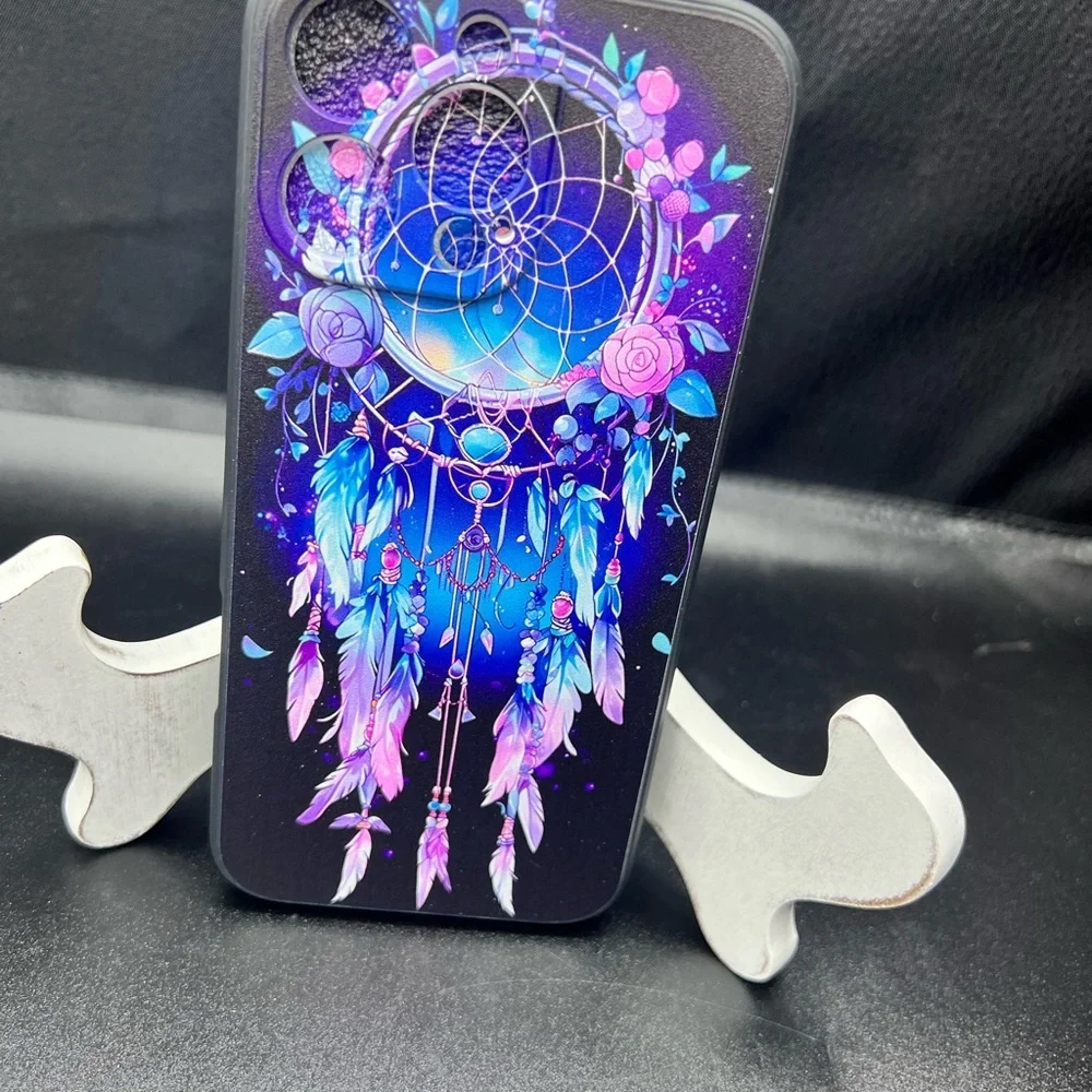 Dreamcatcher Design iPhone 16 pro Phone Case - Black